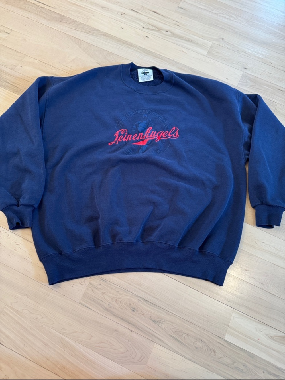 Leinenkugels Beer Embroidered Logo Sweatshirt Fleece Pullover-2X-Unisex